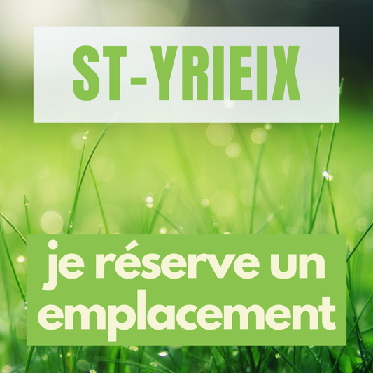 Emplacement au Salon de Saint Yriex (5 et 6 Avr. 2025)